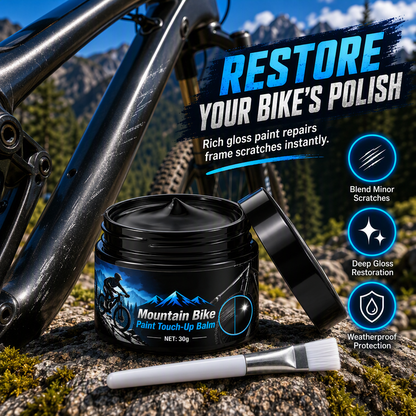 📢📢50% RABATT !!⏰ Fahrradrahmen Ausbesserungspaste mit Pinsel – beseitigt Kratzer & Verschleißstellen am Mountainbike