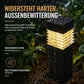 Wasserdichte quadratische Solar-Garten-Außenleuchten zum Einstecken in den Boden, Weg- und Rasenleuchten zur Dekoration von Hof und Landschaft