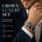 👑 50% RABATT! 💎 3-teiliges Herren-Armband-Set mit Krone-Design – Luxuriöser Look, langlebig & vielseitig – Ideal für Alltag & besondere Anlässe ✨