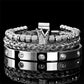 👑 50% RABATT! 💎 3-teiliges Herren-Armband-Set mit Krone-Design – Luxuriöser Look, langlebig & vielseitig – Ideal für Alltag & besondere Anlässe ✨