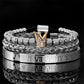 👑 50% RABATT! 💎 3-teiliges Herren-Armband-Set mit Krone-Design – Luxuriöser Look, langlebig & vielseitig – Ideal für Alltag & besondere Anlässe ✨