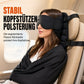 📢📢40% RABATT !!⏰Set aus integriertem Memory-Foam-Reisekissen und 3D-abdunkelnder Schlafmaske zur Nackenstütze auf Reisen