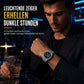 ⌚Herren-Sport-Quarzuhr im mechanischen Stil mit leuchtenden Zeigern, Datumskalender und Wasserdichtigkeit