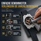 ⌚Herren-Sport-Quarzuhr im mechanischen Stil mit leuchtenden Zeigern, Datumskalender und Wasserdichtigkeit