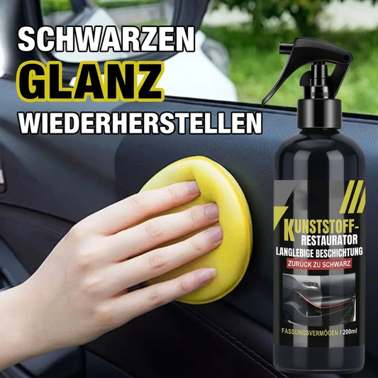 📢📢40% RABATT !!⏰Schnell wirkender und langanhaltender Kunststoff-Türleisten-Restaurator in Schwarz