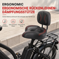 📢📢40% RABATT !!⏰ Breiter Fahrradsattel – Rückenlehne & übergroßer Komfort für E-Bikes ✨