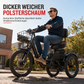 📢📢40% RABATT !!⏰ Breiter Fahrradsattel – Rückenlehne & übergroßer Komfort für E-Bikes ✨