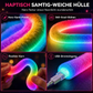 📢📢50% RABATT !!⏰360° rundum leuchtendes plüschiges Neon-LED-Streifenlicht mit RGB-Verfolgungs- und Fließlichteffekt, per Bluetooth-App und Fernbedienung steuerbar