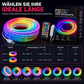 📢📢50% RABATT !!⏰360° rundum leuchtendes plüschiges Neon-LED-Streifenlicht mit RGB-Verfolgungs- und Fließlichteffekt, per Bluetooth-App und Fernbedienung steuerbar