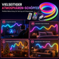 📢📢50% RABATT !!⏰360° rundum leuchtendes plüschiges Neon-LED-Streifenlicht mit RGB-Verfolgungs- und Fließlichteffekt, per Bluetooth-App und Fernbedienung steuerbar