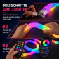 📢📢50% RABATT !!⏰360° rundum leuchtendes plüschiges Neon-LED-Streifenlicht mit RGB-Verfolgungs- und Fließlichteffekt, per Bluetooth-App und Fernbedienung steuerbar