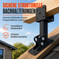 📢📢50% RABATT !!⏰Robuste, höhenverstellbare Sattelträger-Konsole zur Dachmontage als Pergola-Stütze und Terrassen-Aufständer-Konsole für Balken