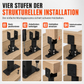 📢📢50% RABATT !!⏰Robuste, höhenverstellbare Sattelträger-Konsole zur Dachmontage als Pergola-Stütze und Terrassen-Aufständer-Konsole für Balken