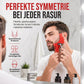 📢📢50% RABATT !!⏰Rotes 4-teiliges Bartformwerkzeug- und Frisierkamm-Set zum Trimmen von Kragenlinien und Haaren