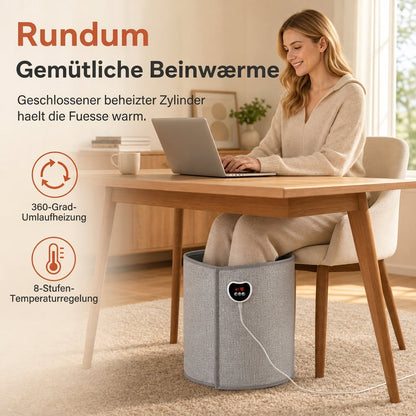 📢📢40% RABATT !!⏰Elektrischer Fußwärmer Heizkissen unter dem Schreibtisch mit Schnellheizung und Einstellbarer Temperaturregelung für Füße und Beine