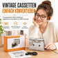 📢📢40% RABATT !!⏰ Transparenter Kassettenplayer – Kassetten-zu-MP3-Konverter, Type-C & Hi-Fi-Stereo – Nostalgie trifft auf moderne Technik 🎵