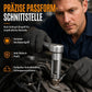 9-teiliges Gabelmutter-Steckschlüssel-Set, geschlitzter Lambdasonden-Schlüssel und Dieseleinspritzleitungs-Steckschlüssel, KFZ-Reparaturwerkzeug-Set mit Aufbewahrungskoffer