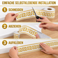 ✨JETZT 50 % RABATT!!✨ Selbstklebende Fußleisten-Kantenaufkleber – flexible Sockelleisten zum Aufkleben, ganz ohne Bohren