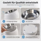 📢📢JETZT 50 % RABATT!! ⏰Edelstahl-Futternapf im niedlichen Katzen-Design – Ergonomischer 2-in-1 Napf für Katzen & kleine Hunde ✨