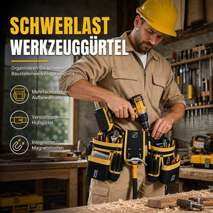 📢📢40% RABATT !!⏰Einstellbare Werkzeug-Taillantasche – mit mehreren Taschen und freihändigem Tragen ✨