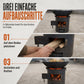 🏕️ 50 % RABATT 🔥 Tragbarer Holz-Kohle Ofen, multifunktional zum Campen, Grillen und Heizen