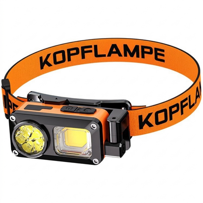 USB aufladbare LED Stirnlampe COB-Leuchte