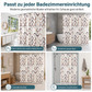 📢📢JETZT 50 % RABATT!! ⏰Wasserdichter und schimmelresistenter Stoff-Duschvorhang für das Badezimmer zur Trennung von Trocken- und Nassbereich