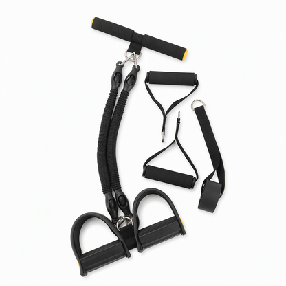 📢📢40% RABATT !!⏰Multifunktionales pedalbetriebenes Widerstandsband, elastisches Zugseil für Bauchübungen, Heimtraining, Yoga und Pilates-Fitness für Männer und Frauen