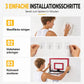 📢📢 50% RABATT !! ⏰ Nicht zu bohrendes, wandmontiertes und klappbares Basketballkorb-Spielzeugset für Indoor- und Outdoor-Spielen von Kindern