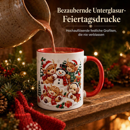 ✨50% RABATT NU! !✨Festlicher Weihnachts-Schneemann-Keramikbecher