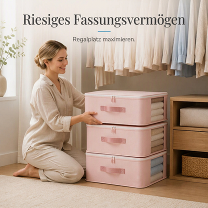 📢📢 50% RABATT📦 Großer Bettwäsche-Aufbewahrungsbeutel für Bettlaken, Bettdeckenbezüge, Decken und Kleidung