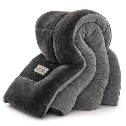 📢📢JETZT 50 % RABATT⏰🛏️ Dicke gesteppte Winterdecke aus Schneeflocken-Samt, kuschelig warm ❄️