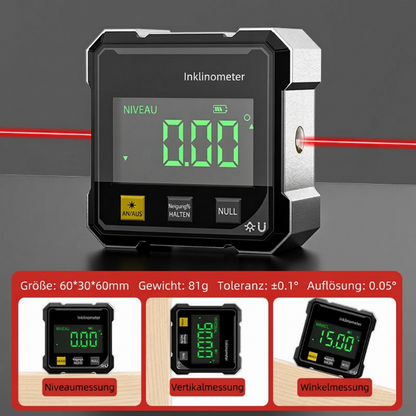 📢📢50% OFF !! ⏰ 4-seitige magnetische digitale Winkelmessgerät mit Laser