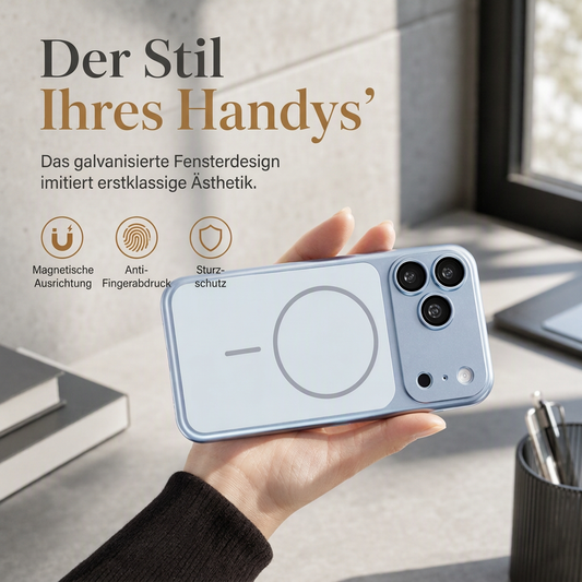 📱 NUR FÜR KURZE ZEIT 50% RABATT! ✨ Magnetische, matte, galvanisierte Handyhülle – mit großem Fenster, Vollschutz und schlankem Design 🛡️