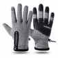 📢📢50% OFF !! ⏰Winter wasserdichte winddichte, gefütterte Outdoor-Sporthandschuhe mit Reißverschluss für Radfahren, Wandern und Skifahren