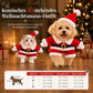 Weihnachtliches Haustierkostüm für Hunde und Katzen – herbstlich-winterliche Festtagsoutfits mit Weihnachtsmann-Anzügen und Schneeflocken-Umhängen