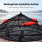 📢📢50% RABATT !!⏰Schwimmendes klappbares Fischkorb mit Schwimmkugeln, beschichtetes hakenfestes Fischfangnetz-Tasche für Meeresangeln