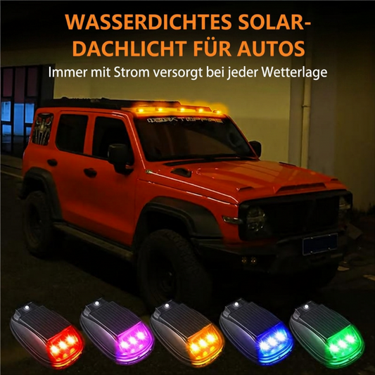📢📢50% RABATT !!⏰Wasserdichte Solar-Autodachleuchte mit Fernbedienung