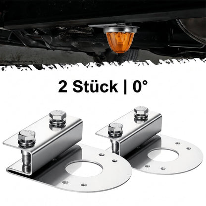 📢📢50% RABATT !!⏰Universelle 304 Edelstahl L-förmige Wassermelone LED Licht Halterungen für LKW Unterboden Chassis Licht 2er Pack