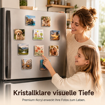 📢📢JETZT 50 % RABATT⏰Klares Acryl DIY Kühlschrankmagnet-Set