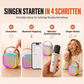 📢📢50% RABATT !!⏰ Mini-Karaoke-Maschine für Kinder mit kabellosem Mikrofon – Musik, Spaß und Singen zu Hause 🎤✨