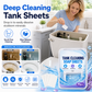 70 Pieces Toilet Water Tank Cleaning Tablets Slow Release Deep Descaling and Deodorizing Toilet Bowl Cleaner Sheets