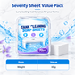 70 Pieces Toilet Water Tank Cleaning Tablets Slow Release Deep Descaling and Deodorizing Toilet Bowl Cleaner Sheets