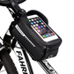 Wasserdichte Fahrrad Rahmentasche Oberrohr Fahrradtasche mit Handyhalterung für Mountainbikes und Rennräder